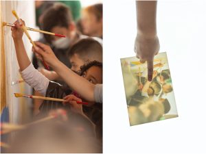Composición de Antonio Pérez y el alumnado del CEIP Huerta de Santa Marina para el cuaderno Lo que puede PLANEA